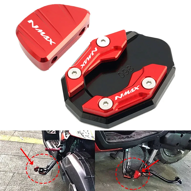 Аксессуары для мотоциклов боковая подставка удлинитель YAMAHA NMAX155 NMAX125 N-MAX NMAX 155 125