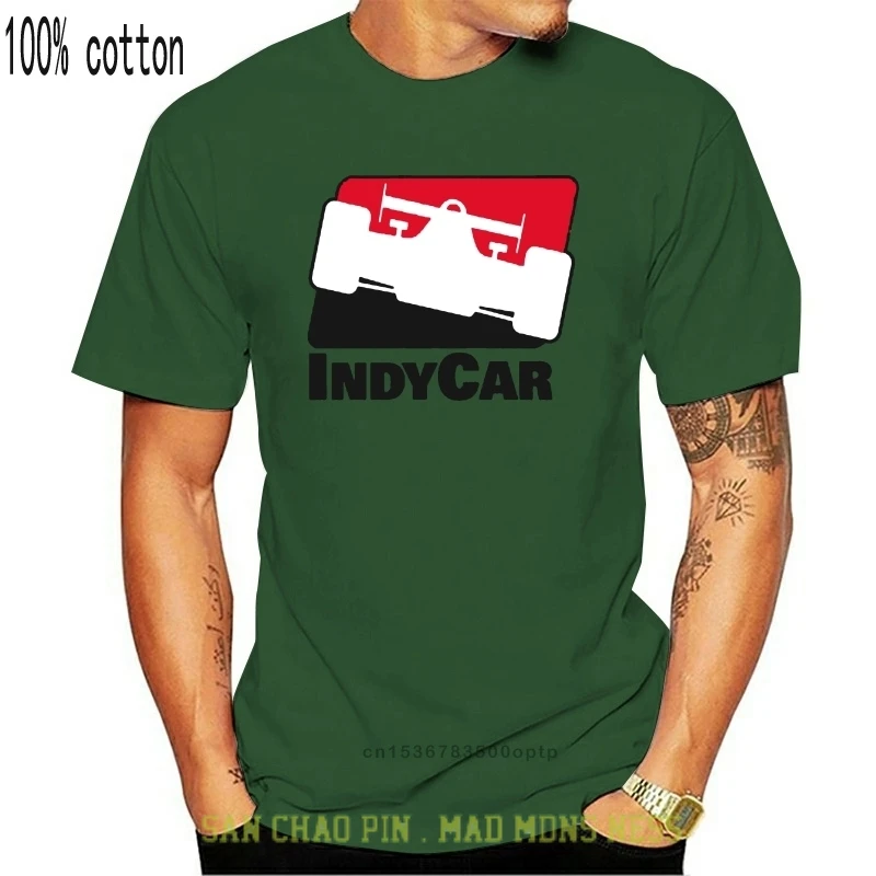 Футболка INDYCAR Indy с логотипом гоночной лиги Индианаполис мужская белая футболка