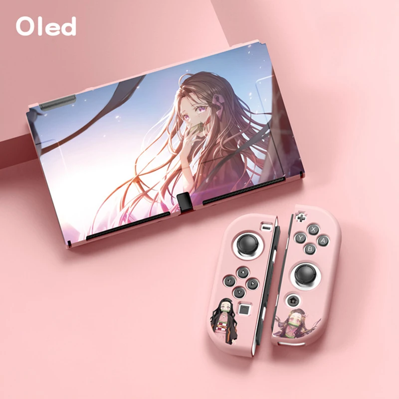 Мягкий защитный чехол с аниме-дизайном для Nintendo Switch/Oled материал ТПУ моющийся