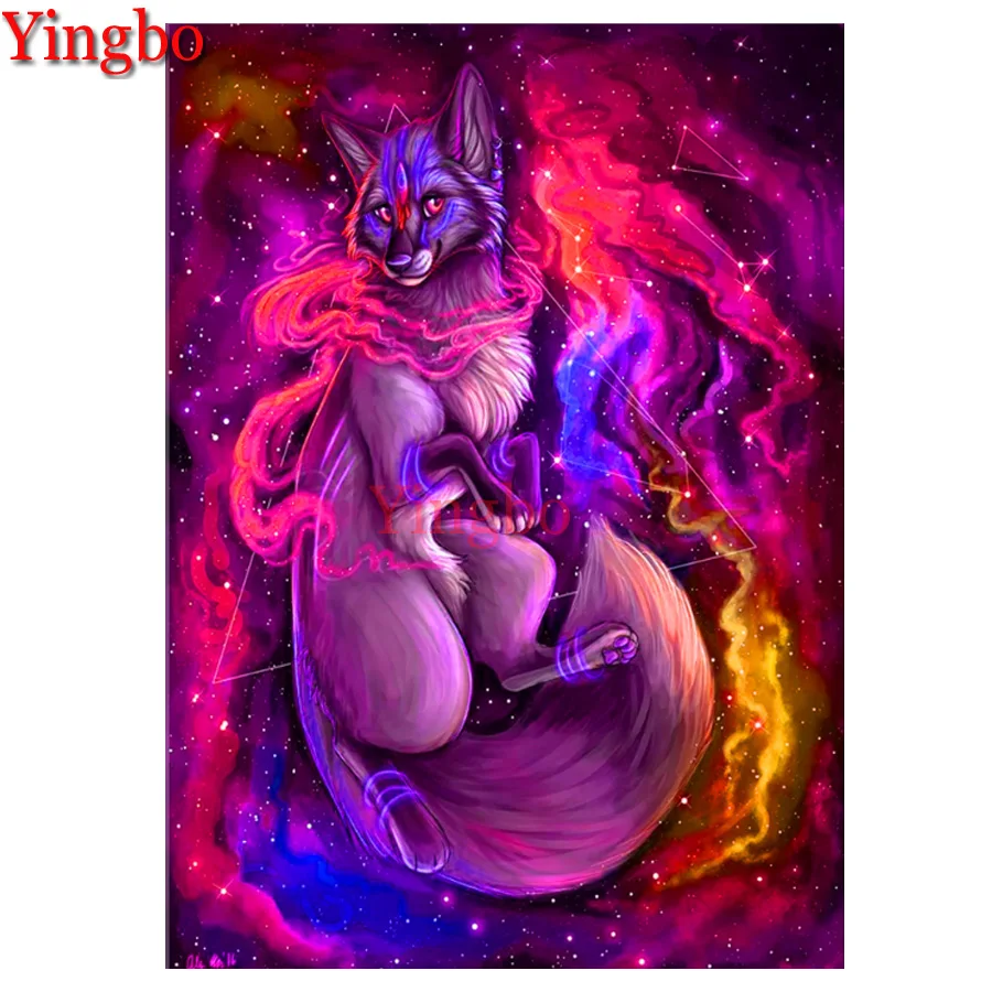 

Алмазная живопись, Пасхальная фантазия, лиса, полная выкладка, квадратная/круглая вышивка, картина стразы, алмазная живопись, искусственная...