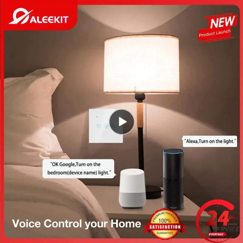 

1/2/3 шт., умный сенсорный выключатель Zigbee, с ДУ