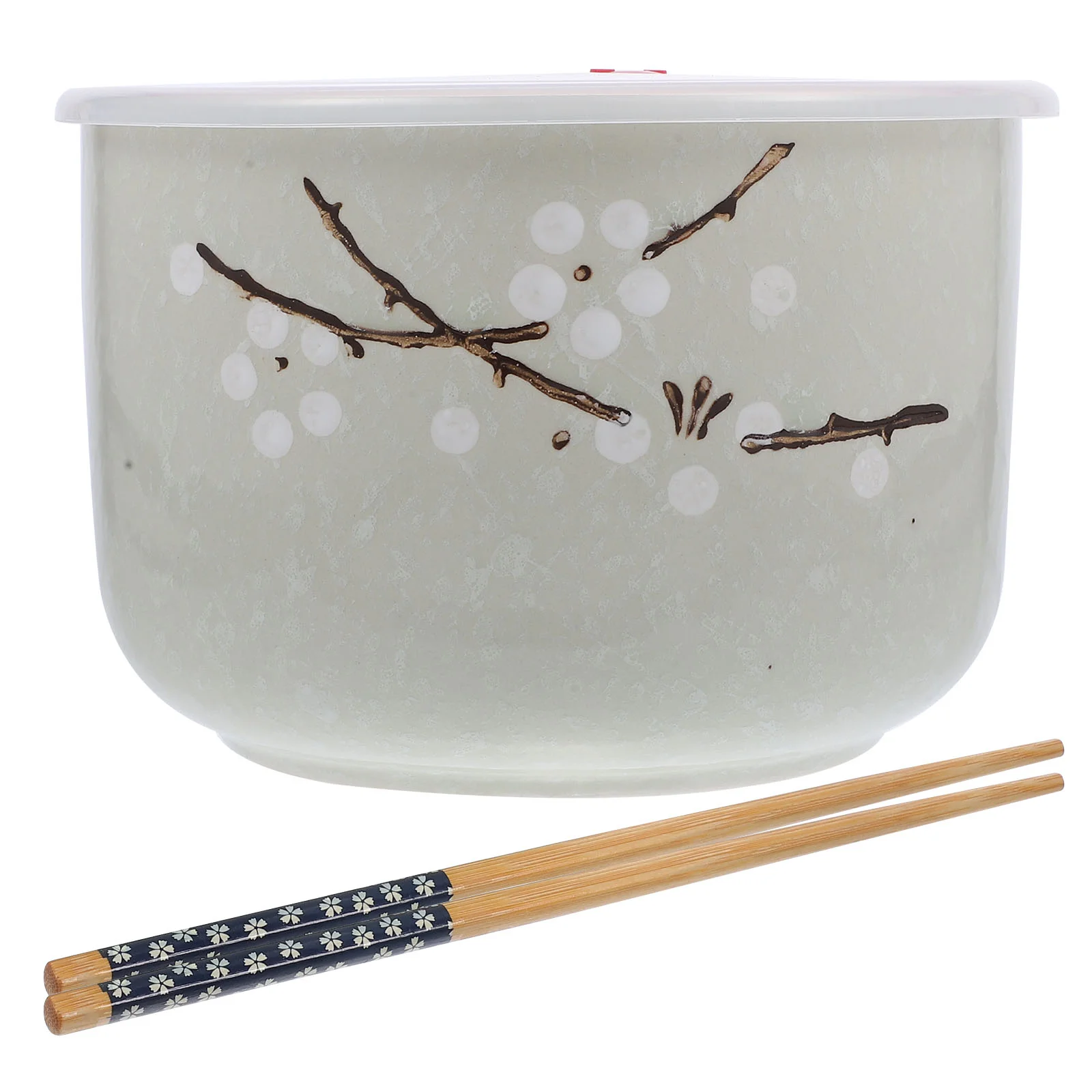 

1 Set Household Ramen Bowl Lidded Design Bento Bowl Convenient Lunch Eat Bowl Lunch Supply