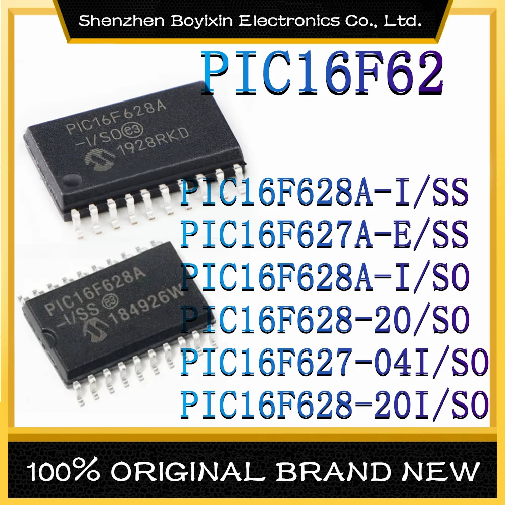 PIC16F628A-I/SS PIC16F627A-E/SS PIC16F628A-I/SO PIC16F628-20/SO PIC16F627-04I/SO PIC16F628-20I/SO Microcontroller (MCU/MPU/SOC)