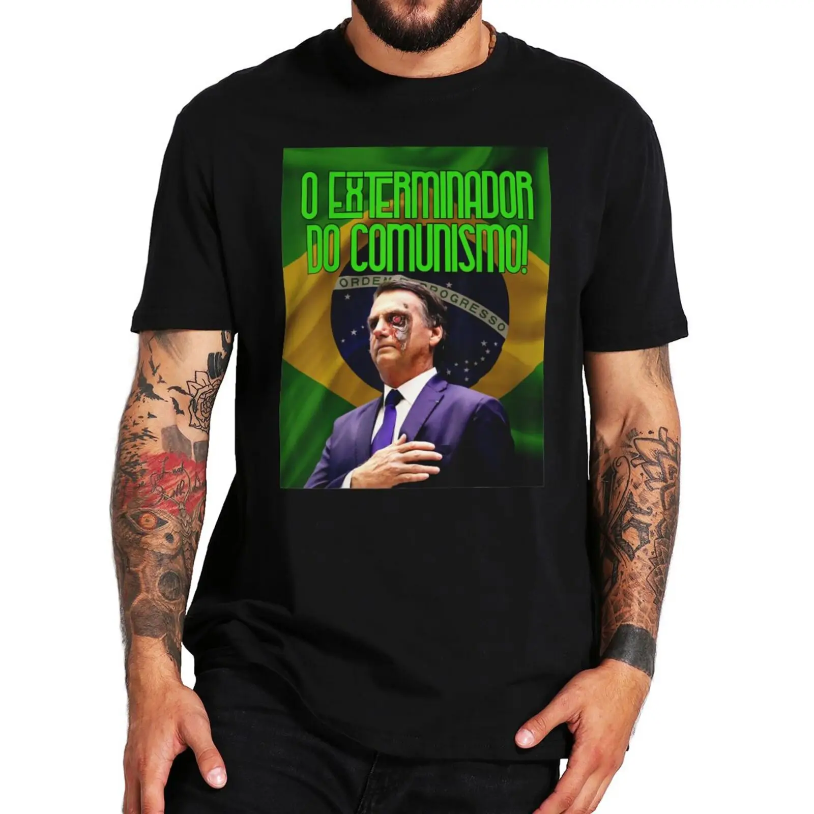 

Jair Bolsonaro Presidente 2022 T Shirt Bolsonaro Supporter Fans T-shirts 100% Cotton Summer Casual Tee Top EU Size