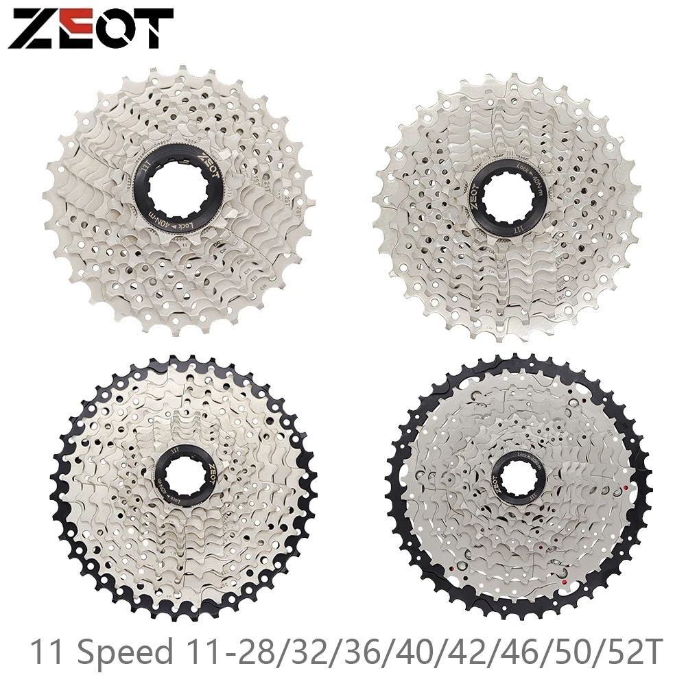Кассета ZEOT 11 Speed 11-28T/32T/36T/40T/42T/46T/50T/52T для горного шоссейного велосипеда
