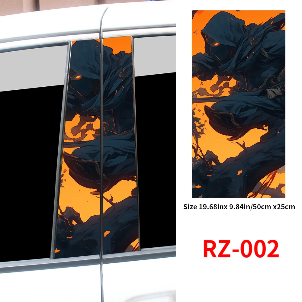 Автомобильные наклейки Ninja JDM Авто B-Pillar водонепроницаемые декоративные покрытия