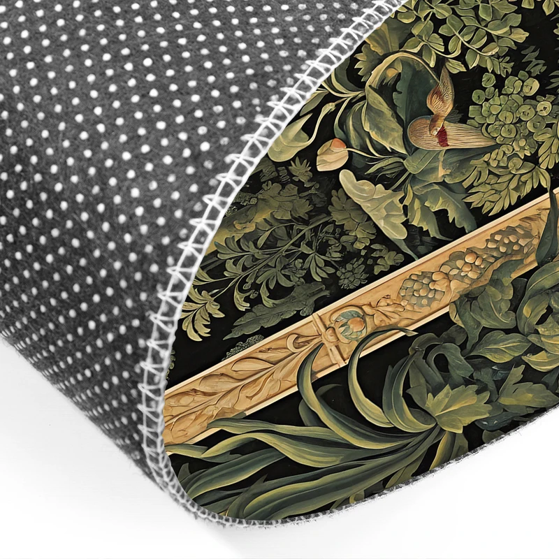 Удобный ковер с принтом Моне устойчивый к скольжению и выцветанию для спальни