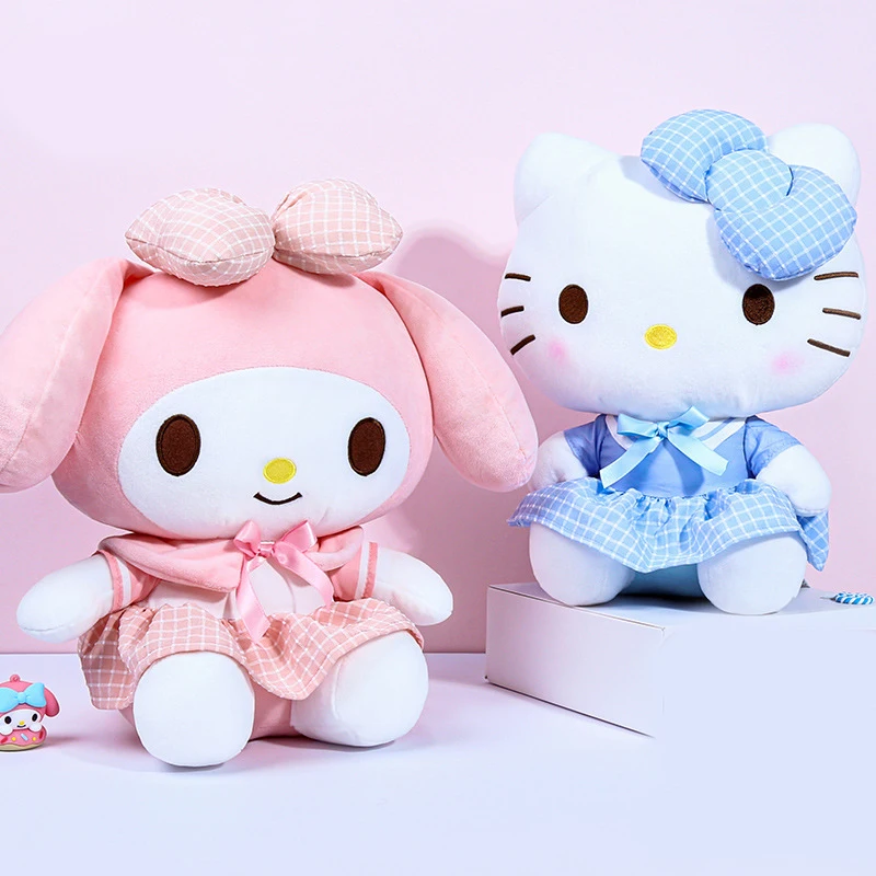 

Новинка милая Sanrios Hellokittys Mymelody плюшевая кукла мультяшная Милая Изысканная Рождественская милая девочка подарок на день рождения для девушки