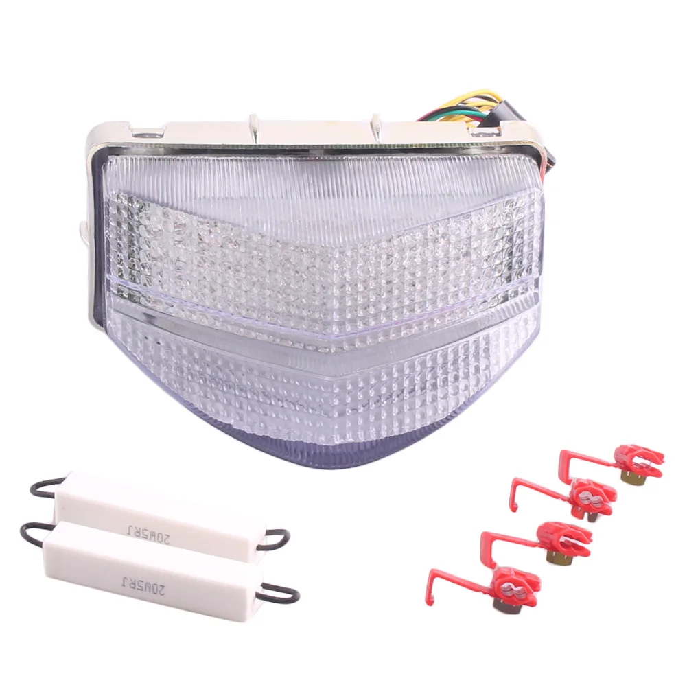 Встроенный светодиодный задний фонарь для мотоцикла указатели поворота