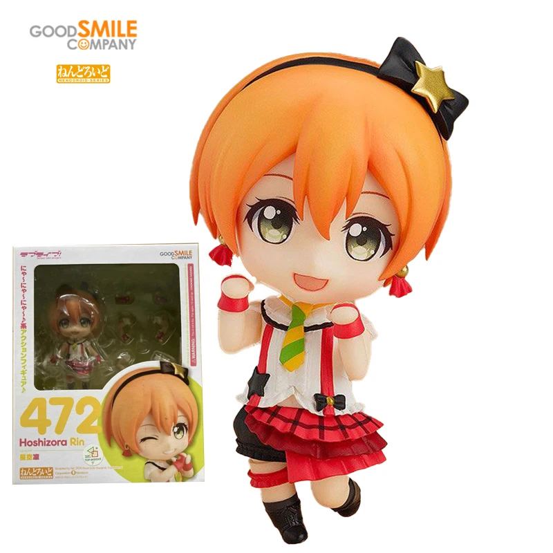 

Оригинальная ГСК хорошая улыбка NENDOROID 472 Hoshizora Rin Love Live! ПВХ экшн-фигурка аниме модель игрушки коллекция кукла хобби подарок