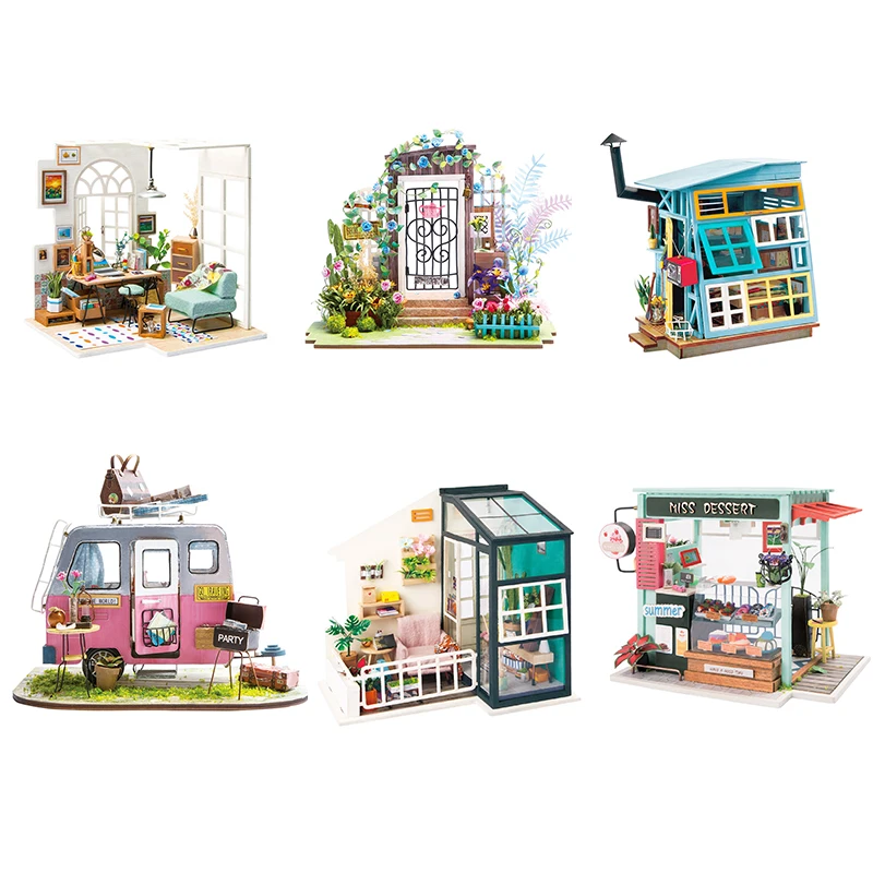 

Robotime DIY Wooden Miniature Toys For Children DGM02/03