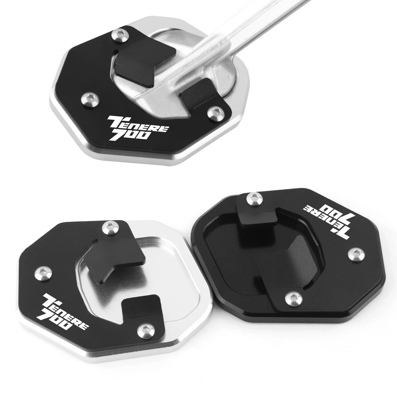 

Motorcycle Accessories Foot Stands Backing Plates Stands Expanders Support Extensions for YAMAHA Tenere 700 Tenere700 2019-2021