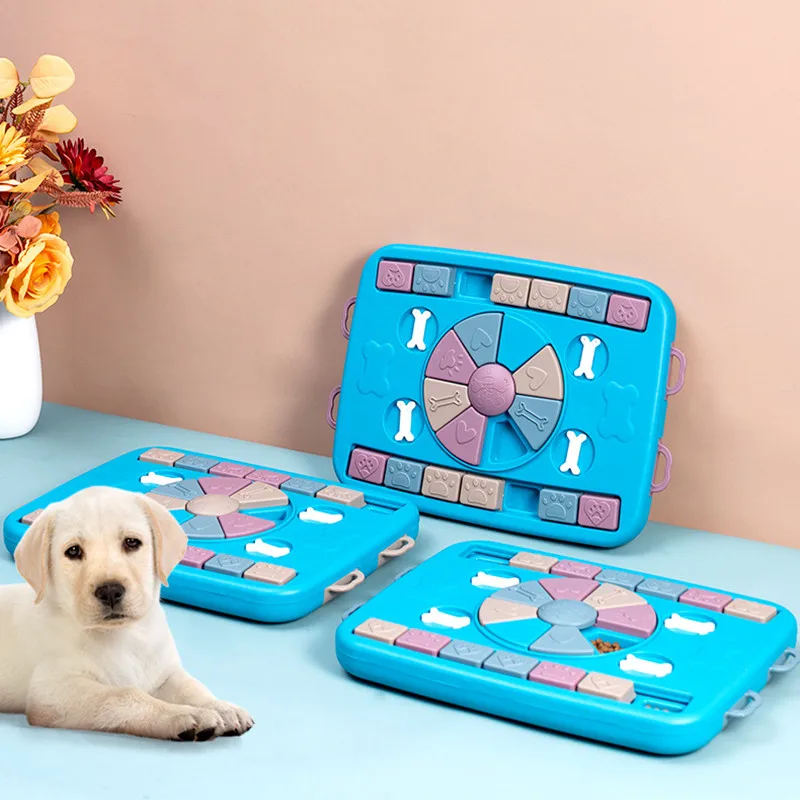 

Dog Puzzle Toys Slow Feeder Interactive Increase Puppy IQ Food Dispenser Slowly Eating NonSlip Bowl Pet Cat Dogs Training Game