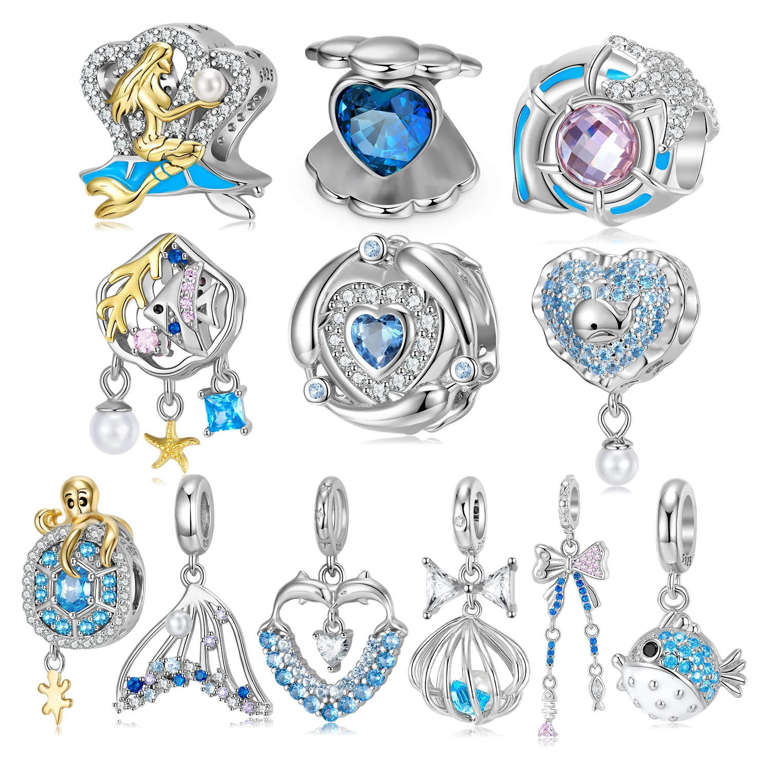 

Подвеска для бижутерии «синий океан»