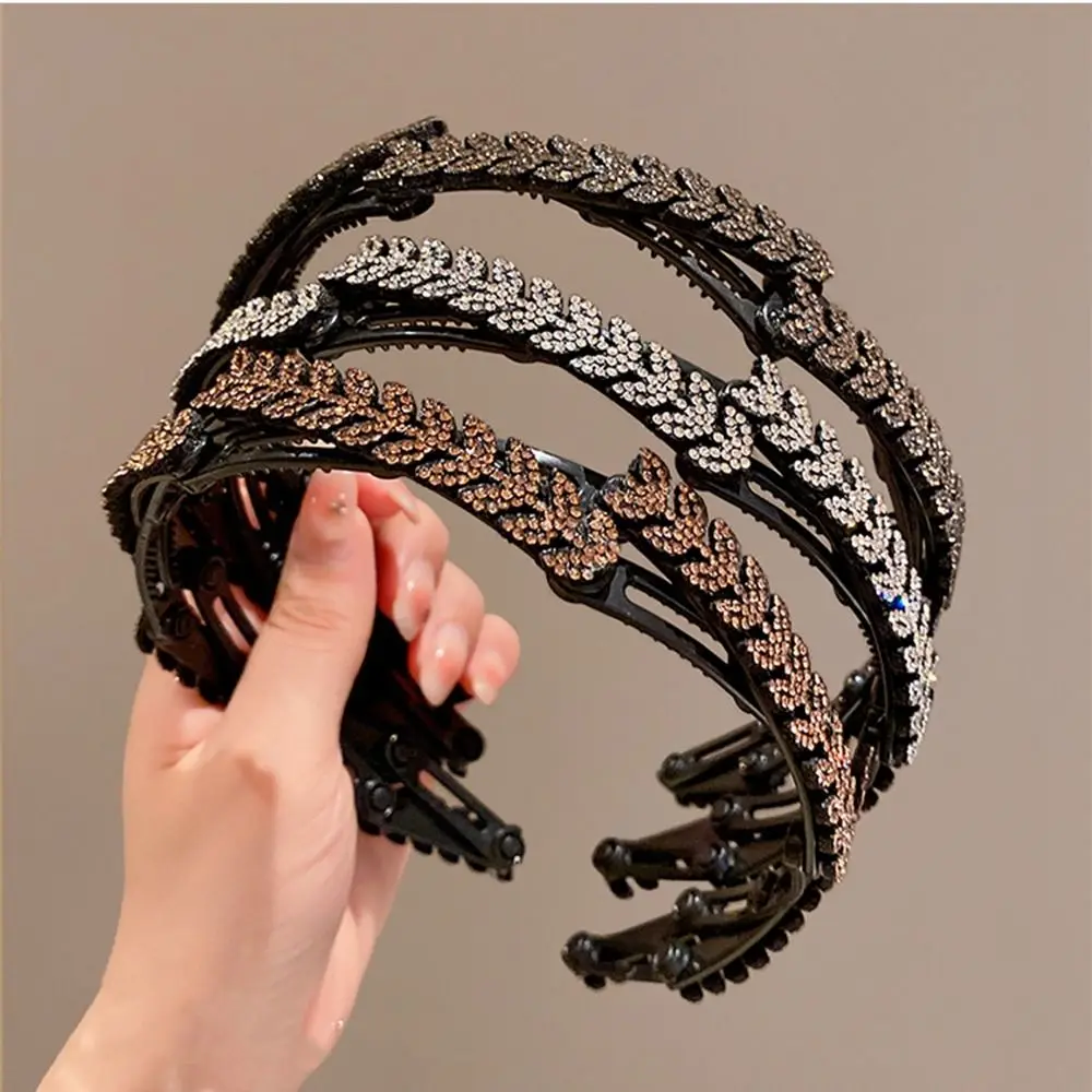 Портативная Складная регулируемая лента для волос с цветочным рисунком