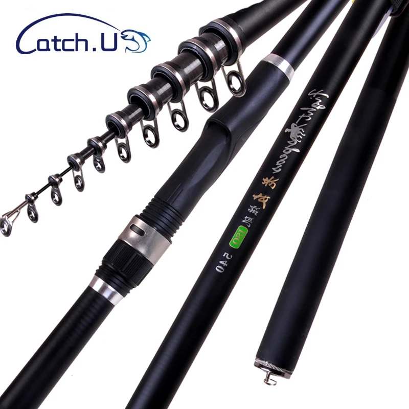 

Catch.u Rock Fishing Rod Carbon Fiber Telescopic Spinning Fishing Rods 2.4m-6.3m Reservoir Pond Ocean Rock/Beach Fishing Pole
