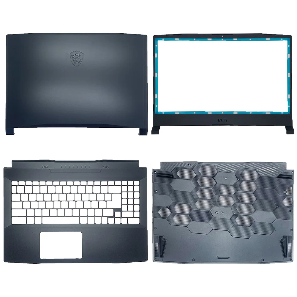 

Brand New Laptop Case For MSI GF66 MS-1581 MS-1582 LCD Back Cover/Front Bezel/Palmrest/Bottom Case Black