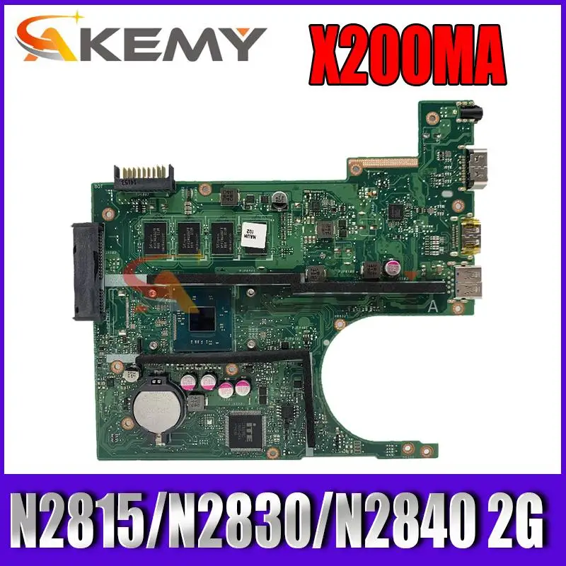 

X200MA N2815/N2830/N2840 CPU 2GB RAM Материнская плата ASUS F200MA F200M X200M X200MA материнская плата для ноутбука 100% протестирована Бесплатная доставка