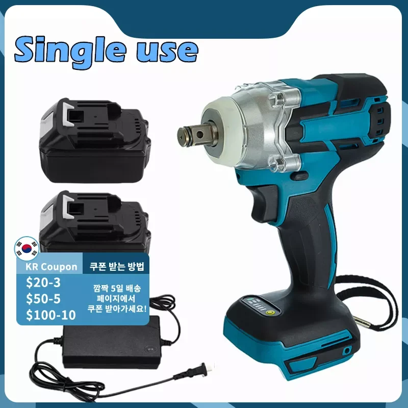

18V Cordless Electric Screwdriver Speed Brushless Impact Wrench Rechargable Drill Driver LED Light For Makita 18V Battery