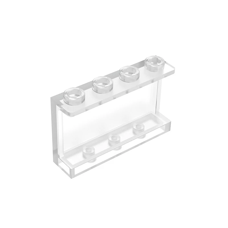 Панель для детских игрушек gobrick размеры 1x4x2 боковые опоры полые шпильки настенная