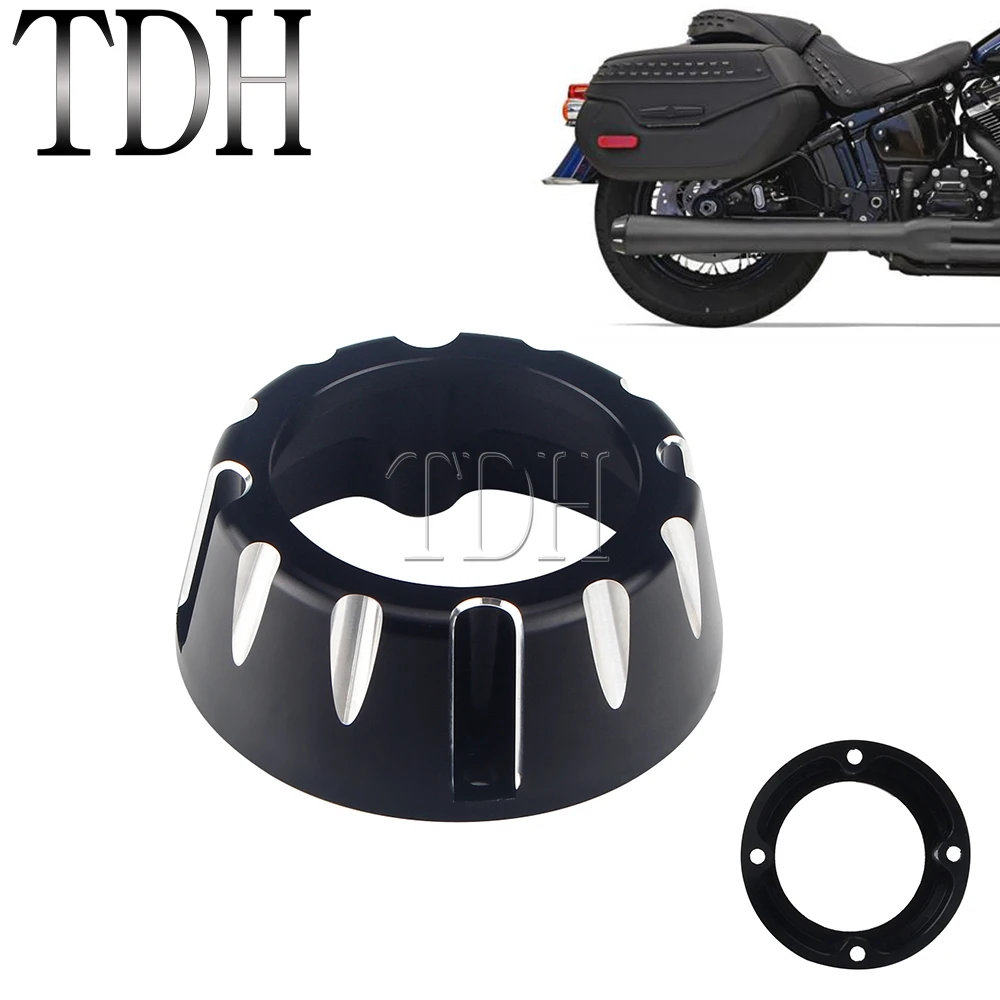 

Выхлопная труба для мотоцикла 2 в 1, задний наконечник, черная/хромированная крышка для Harley Touring Sportster Dyna Cruiser, аксессуары