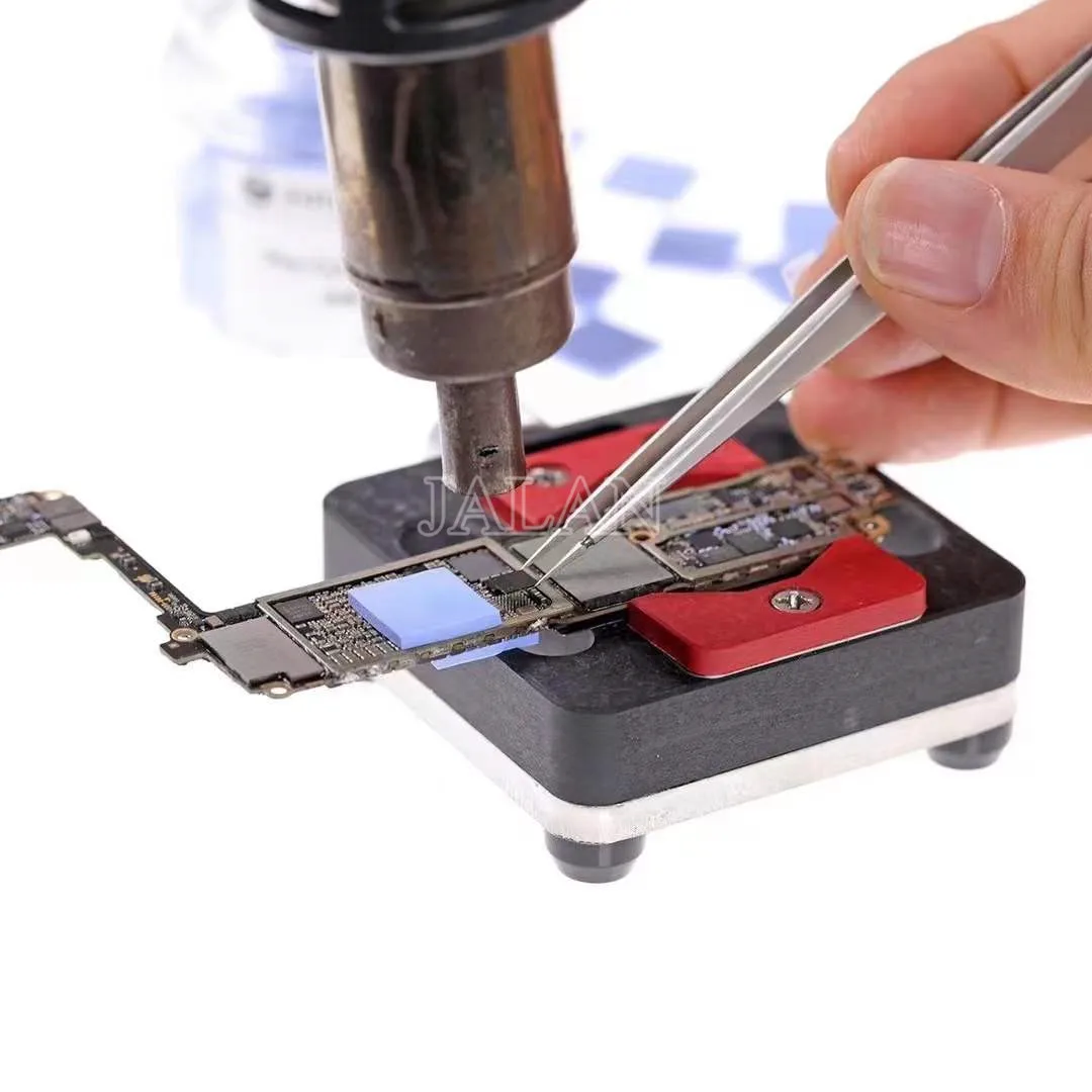 Термопаста 2UUL предрезанная, теплопроводящая силиконовая гель-пленка 12*12*1.5мм для ремонта мобильных телефонов, материнских плат, микросхем NAND и ЦПУ.