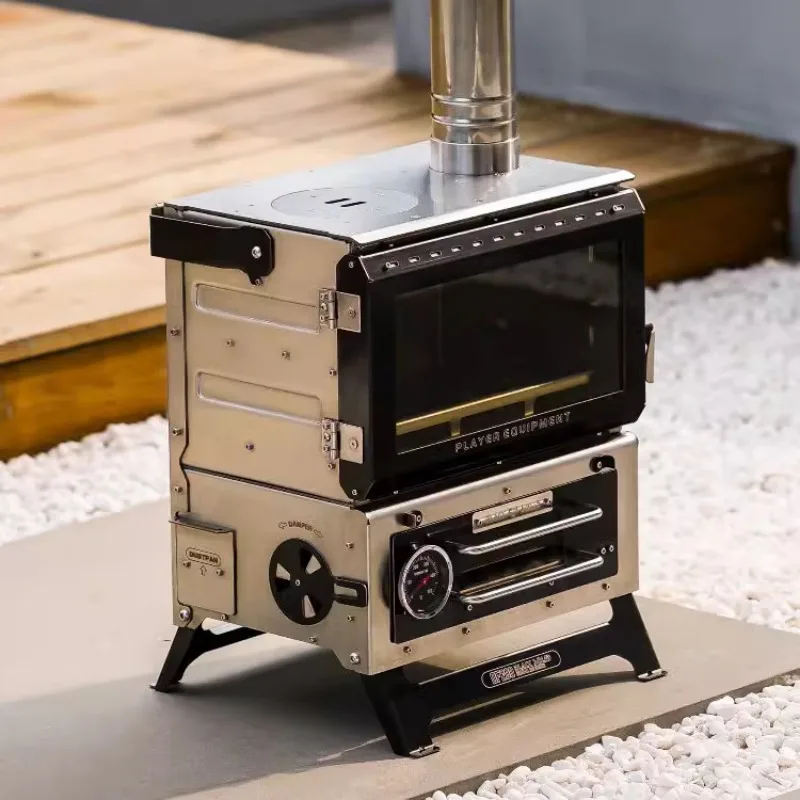 Многофункциональная духовка для улицы может сжигать древесных гранул