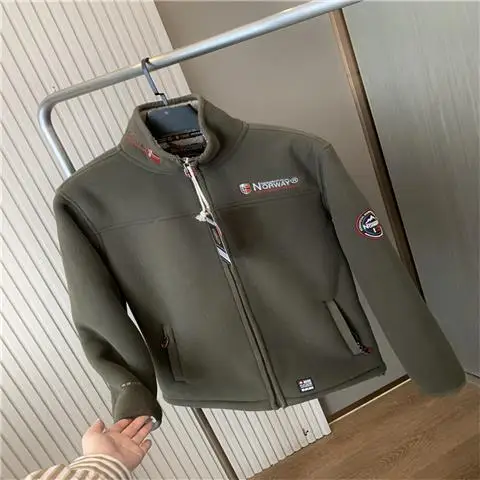 Норвезькая хлопчатобумажная куртка на флисовой подкладке утолщенная теплая