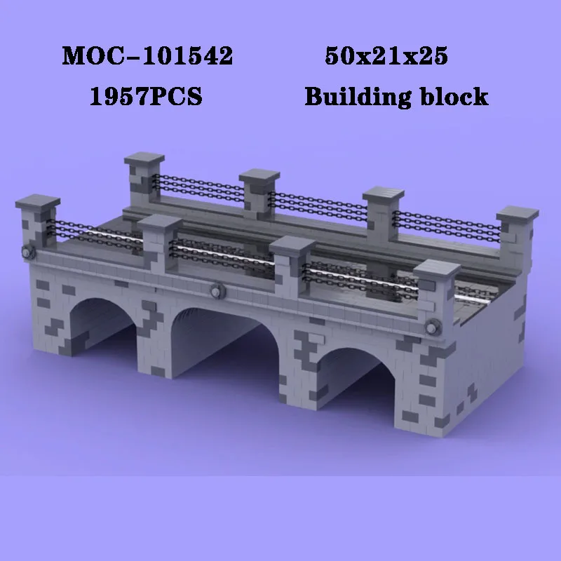 

Building Block MOC-101542 City Bridge Model Toy Assembly 1957 PCS Adult and Child Education Toy Birthday Christmas Gift