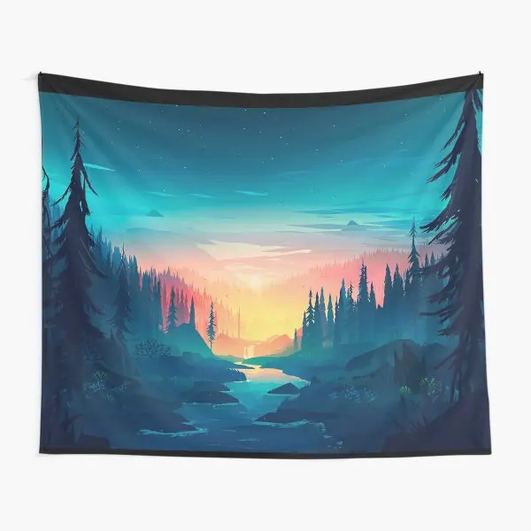 

Anime Fantasy Forest Tapestry Beautiful Home Hanging Printed Towel Bedroom Mat Wall Room Art Decoration Yoga Bedspread Decor
