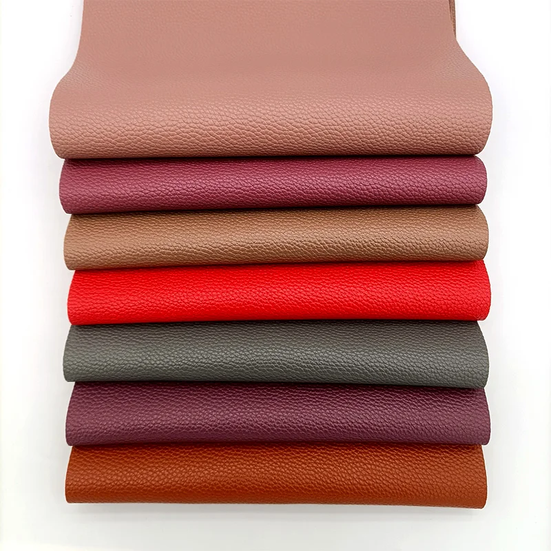 

Matte Solid Colors Litchi Grain PU Embossed Synthetic Leather Fabric Sheet for Making Earrings/Crafts/Garment/Key Chain