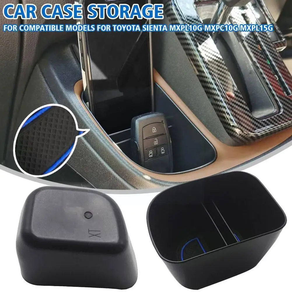 

Car Central Armrest Storage Box Center Console Flocking Organizer Tray Interior Accessories For Toyota Sienta 10 Series C8K7