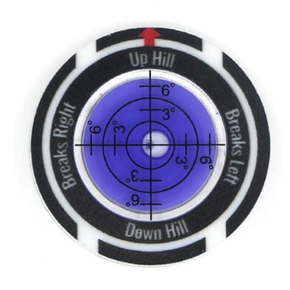 Фото Высокоточный прозрачный измеритель уклонов для гольфа, маркер для мячей, простой в использовании уровень-поплавок для гольфа №2