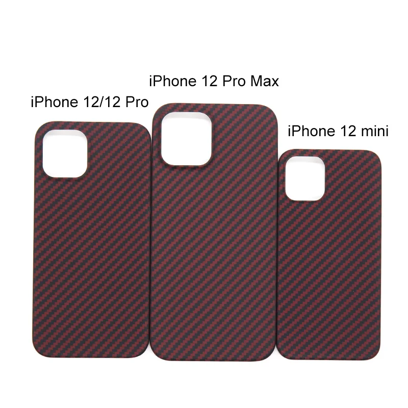 

Carbon fiber iPhone12 PHONE shell red matte volcano MAX lens protection Promax fashion Pro thin iPhone12 cover carbon fiber