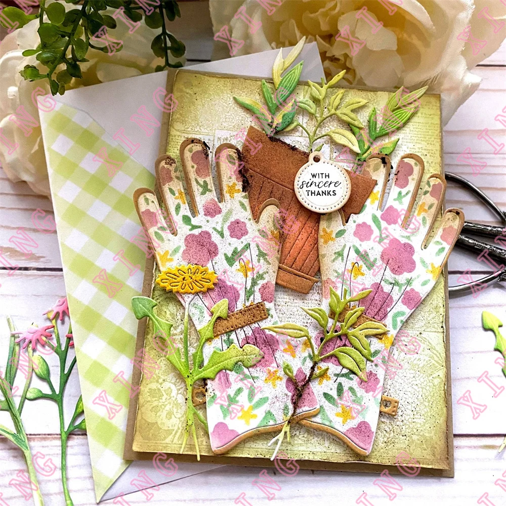 New daisy days garden goodness hello Botanicuts Bluebells Lavender Gloves Tools It is a posy Pocket Plucked Dies Stamps Stencils images - 6