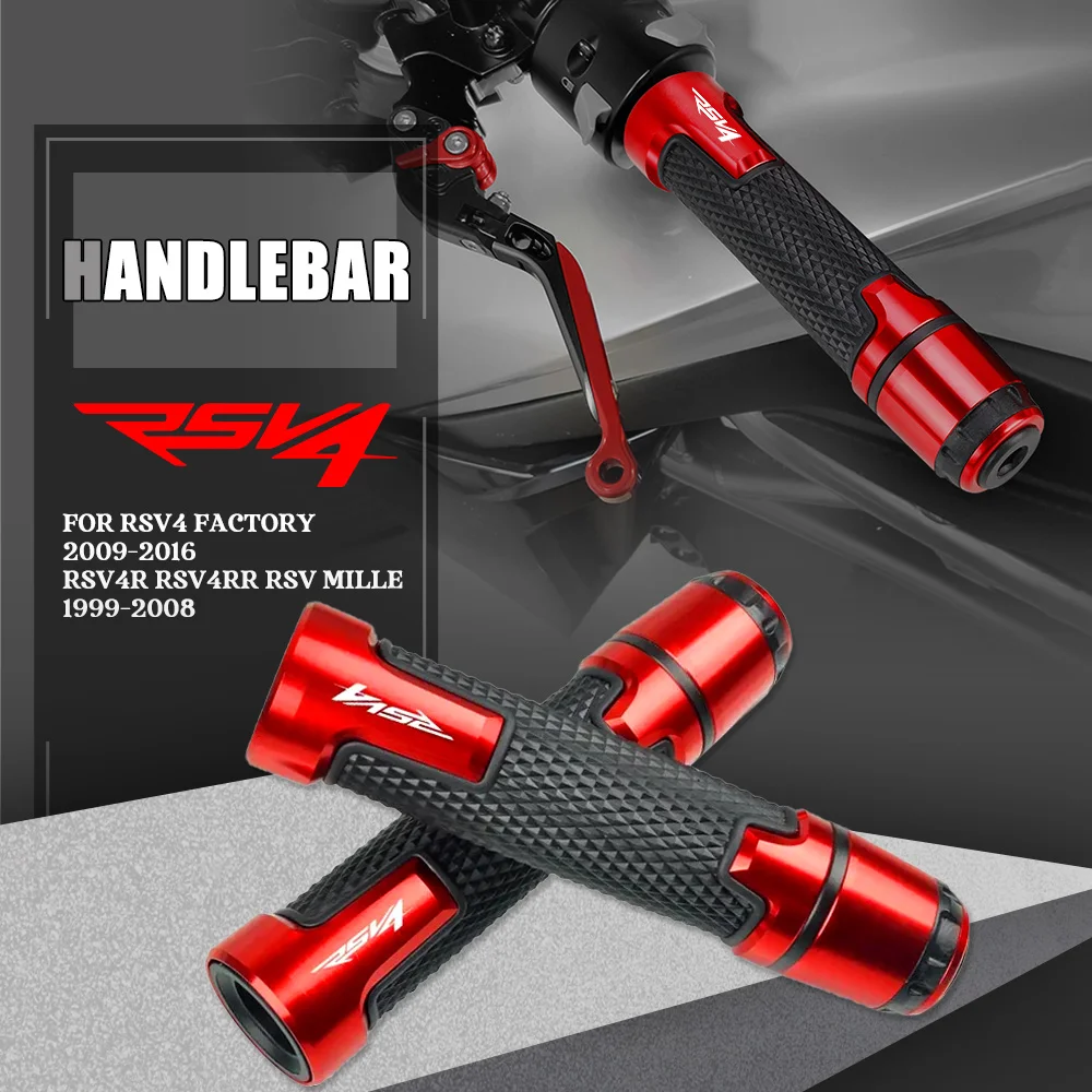 Мотоциклетні рукоятки керма з ЧПУ Наконечники 7/8&quot 22 мм ДЛЯ APRILIA RSV4 FACTORY 2009-2016 RSV4R