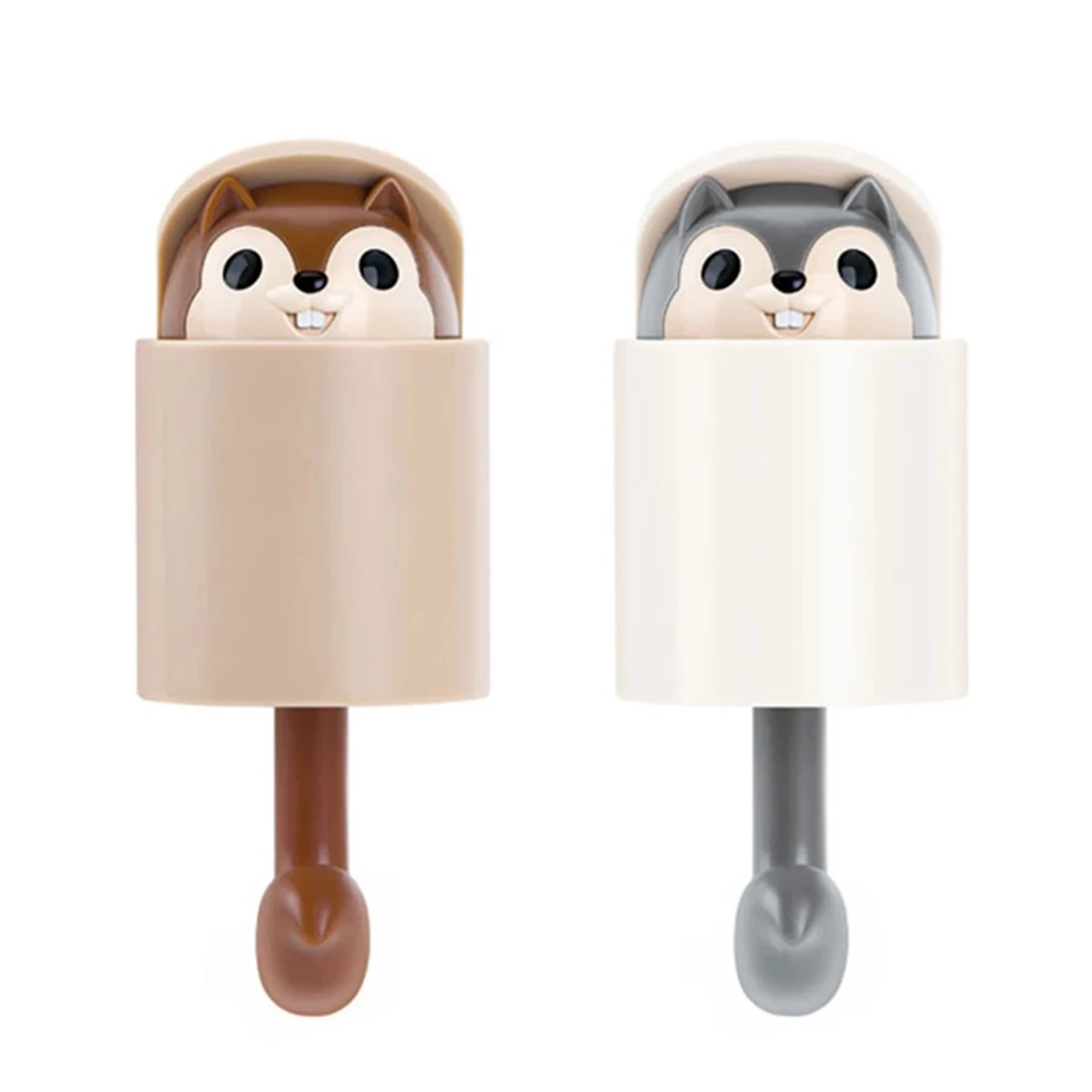 

Creative Squirrel Key Holder Wall Hanging Hook Coat Rack For Clothes Self Adhesive Display Racks Key Hanger Wall Storage Hangers