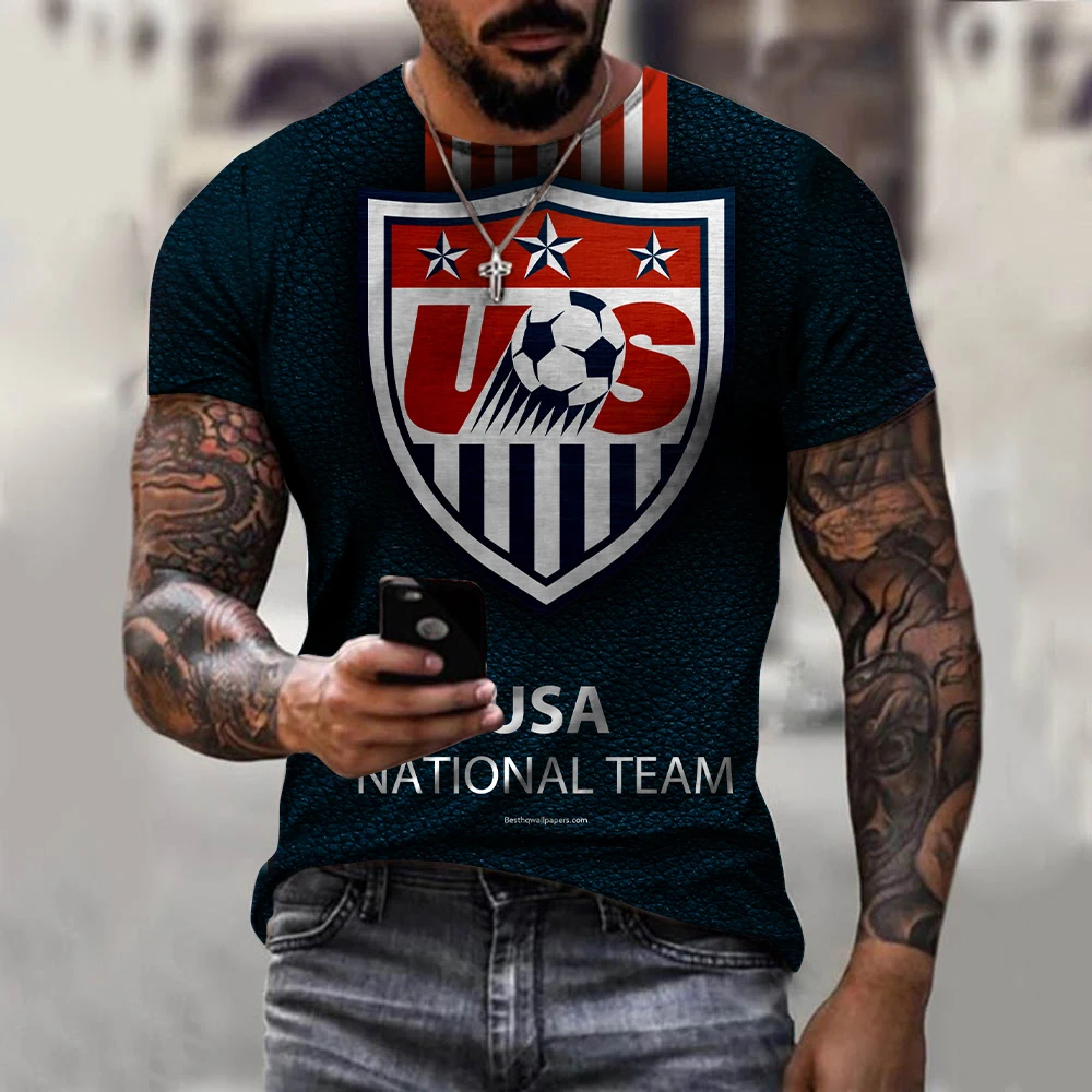 

2022 Summer 3D Printed T-Shirt, Ltalian, Swedish And British Short Sleeved Shirt, National TeamLeader Flag, Casual Shirt