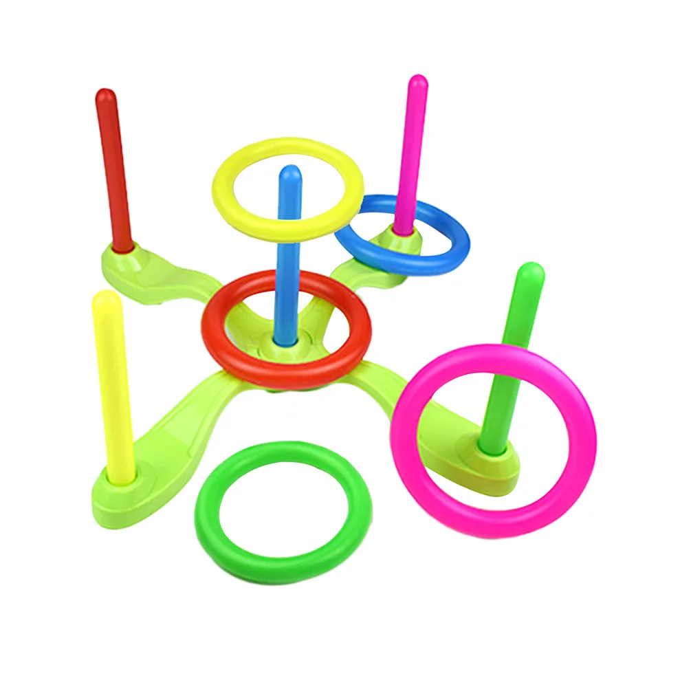 

Ring Toss Game Set Throwing Ring Develops Your Eye- Hand Coordination Skills for Kids Families Outdoor Indoor Playing ( )