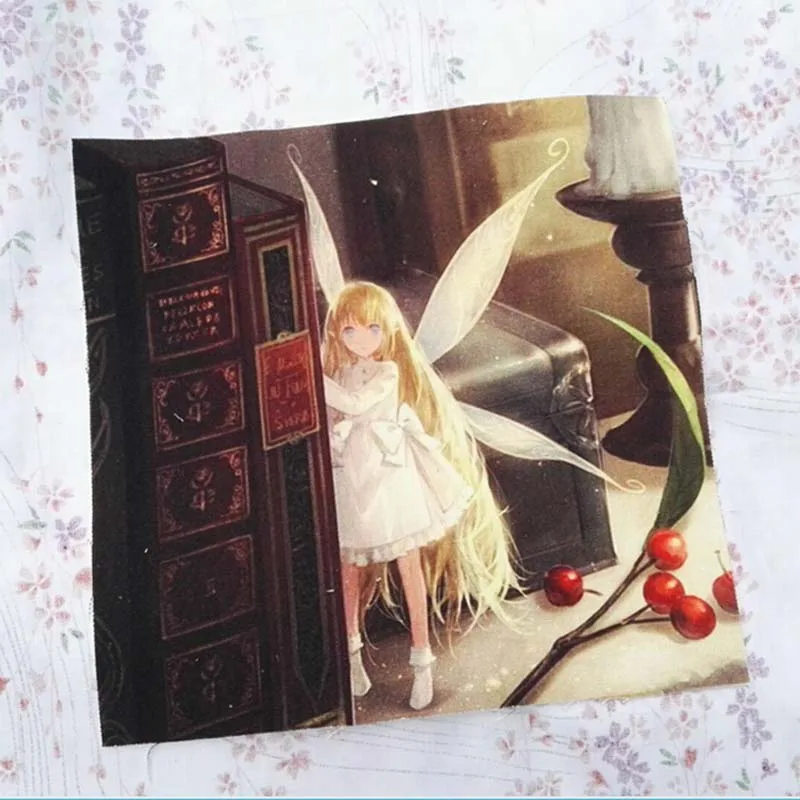 5 шт./лот 18*18 см красивый маленький ангел с цветочным узором для девочек 100%