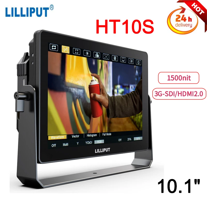 

LILLIPUT HT10S 10.1" 1500 Ultra Bright HDMI2.0 3G-SDI Touch Camera Control Menu Monitor For Video Photography Outdoor Film Maker