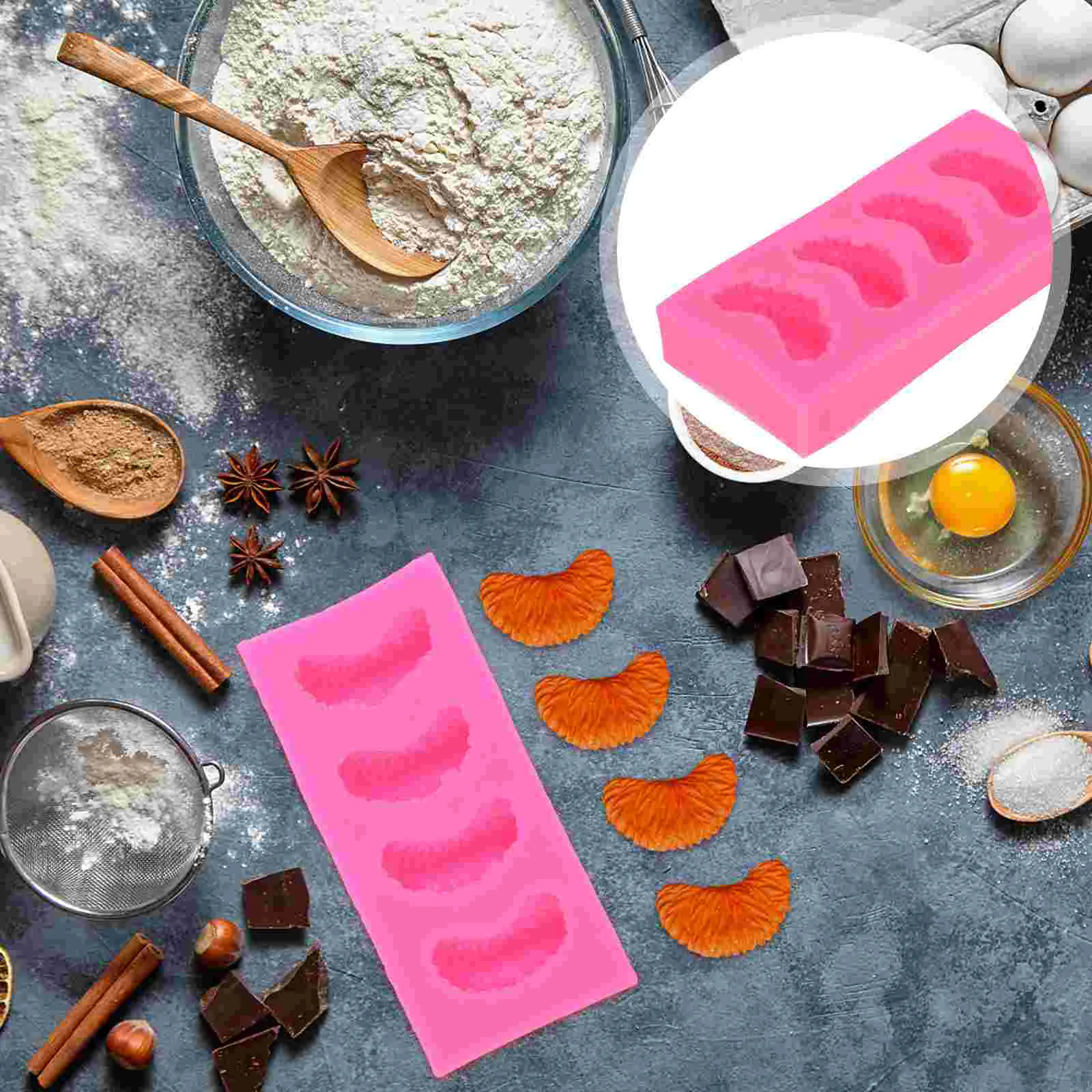 

Fruit Mold Cookie Baking Molds Chocolate Cupcake Decorations Silicone Candy Adult Supple Decorate Lovely