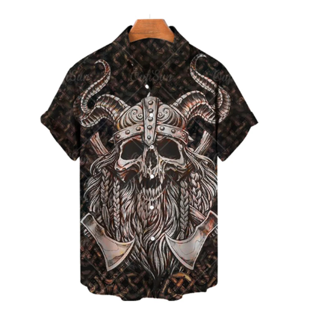 

Hawaiian Pirate Fighter Men's Shirt, Retro 3D Summer T-shirt, Breathable Cotton Short Sleeve T-shirt, 2022 Street Clothes
