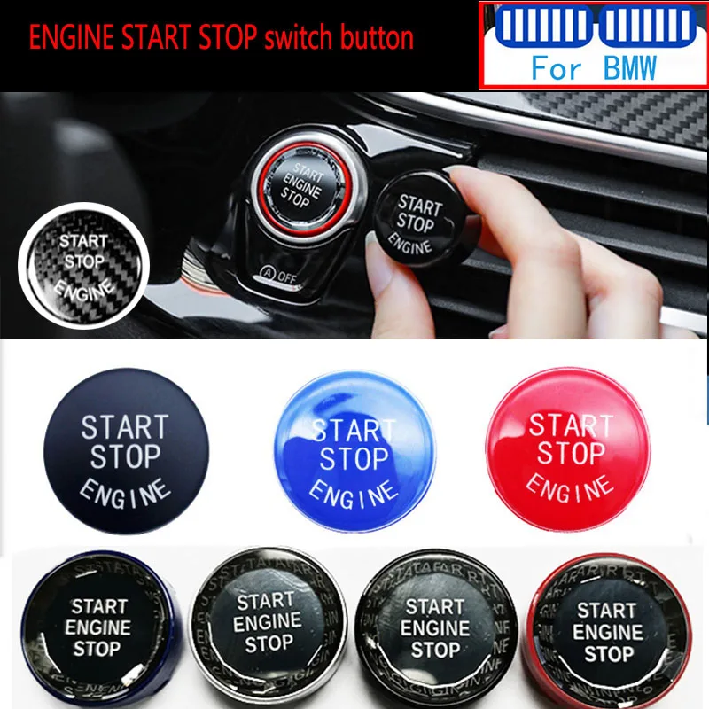 

Carbon Fiber Car Engine START STOP Switch Button For M BMW E46 E36 E90 E91 E92 E93 E60 E61 E39 E34 E84 E83 E53 E70 E71 E89