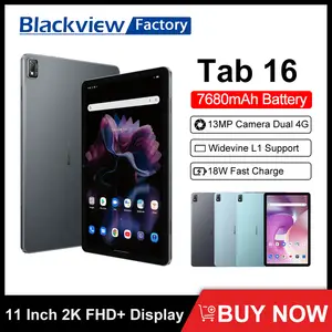 BLACKVIEW Tab 15 pro 4G Tablette Tactile 10.5 8 Go + 256 Go 8280mAh  batterie 13MP caméra Android 12 double Nano carte sim Charge rapide 18W  -Argent - Tablette tactile - Achat & prix