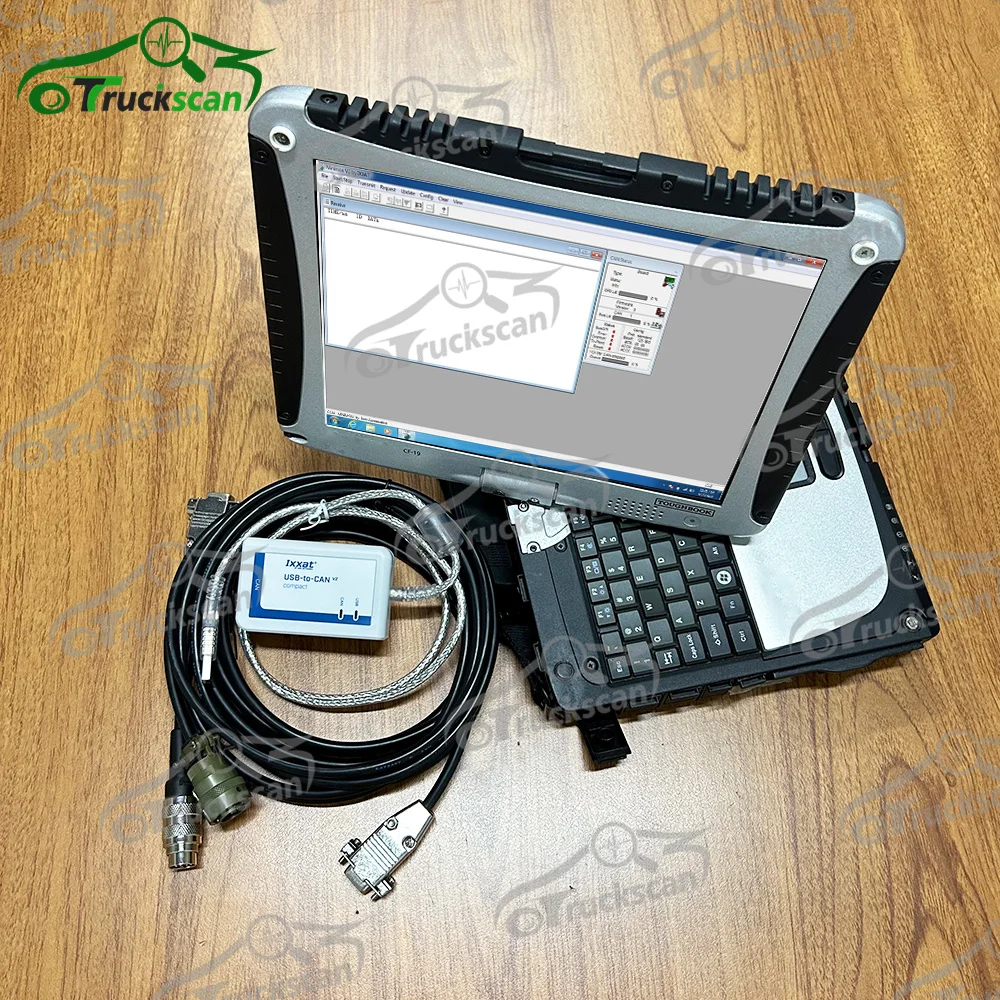 Готовый к использованию ноутбук CF19 + для MTU диагностического комплекта (USB-to-CAN)