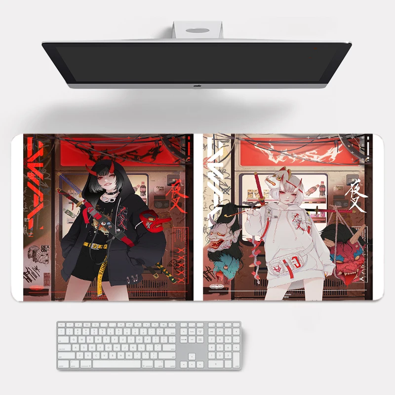 

Teenage Mecha Warrior Mouse Pad Player Large Mouse mat Fashion Keyboard Pad Computer Personalized Carpet Pad Rubber Table Mat