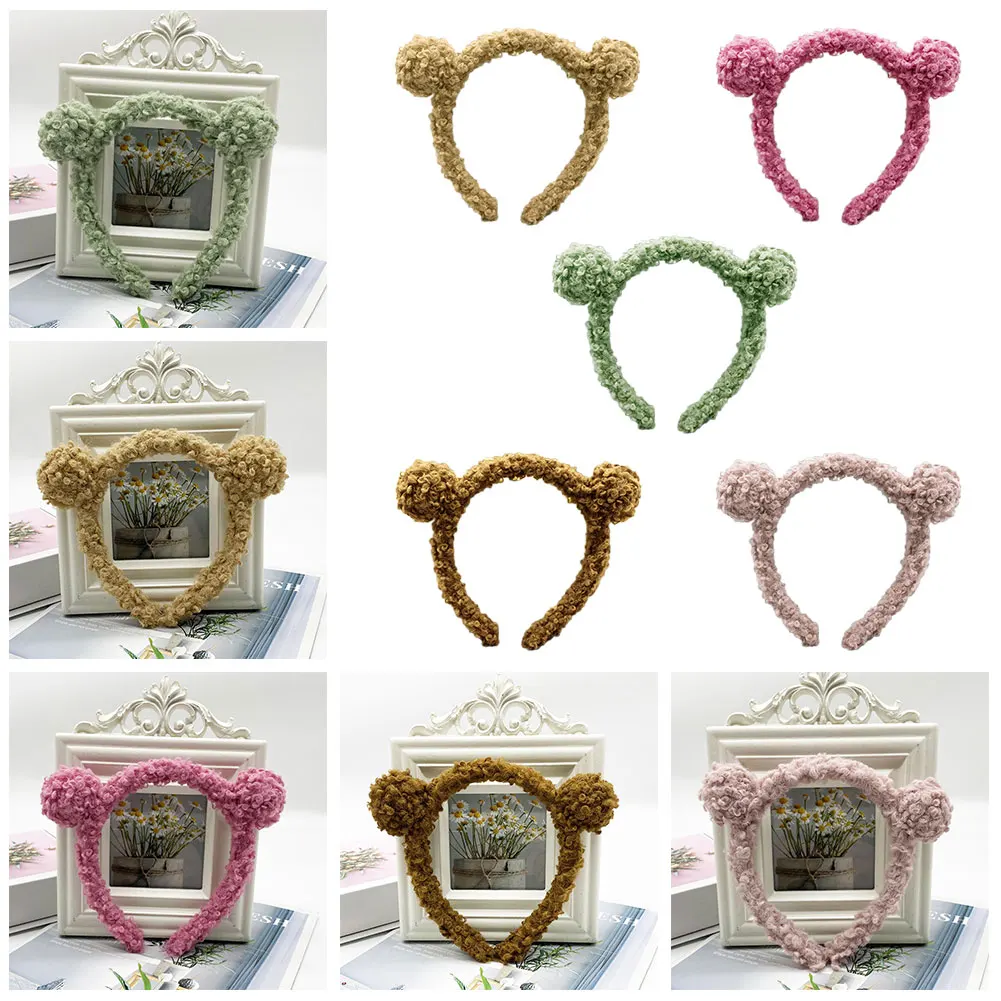 

Bear Ears Hair Ornaments Modeling Accessories Plush Cosplay Hairband Adjustable Hairstyle Decoration Bendable for Children Gifts