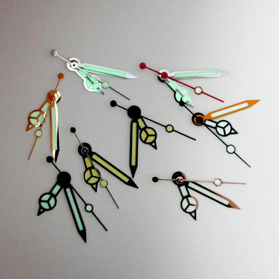 Ghost NH35 watch pointer strong green luminous hand modified automatic mechanical NH36 watch accessories Mercedes-Benz hand 12MM