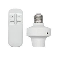 e27 lamp bases wireless remote control lamp holder with remote timer switch socket 220v smart device for led bulb